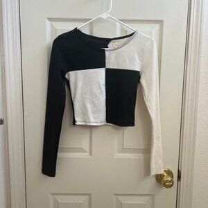 Coincidence + Chance Urban Outfitters black and white crop top Brand New Size S